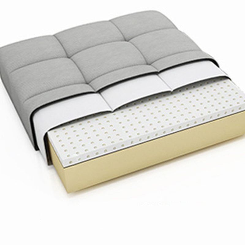 Blue Scandinavian Pillow Back Sectional Sofa Flared Arm Sectional