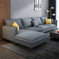 Lino moderno braccio quadrato sezionale 4 posti sezionale con 4 cuscini