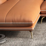 Orange luxuriöser 4-Sitzer-Sektion 37,4 "H FLOARN ARM SECTIONALE