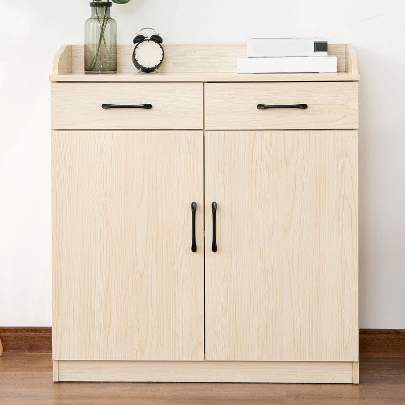 35.4" Tall 2 - Door and 2 - Drawer Accent Cabinet Faux Wood Storage Cabinet Clearhalo 'Cabinets & Chests' 'cabinets_chests' 'furn' 'furn_cabinets_chests' 'Furniture' 'Living Room Furniture' 6290858