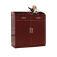 35.4" Tall 2 - Door and 2 - Drawer Accent Cabinet Faux Wood Storage Cabinet Clearhalo 'Cabinets & Chests' 'cabinets_chests' 'furn' 'furn_cabinets_chests' 'Furniture' 'Living Room Furniture' 6290866