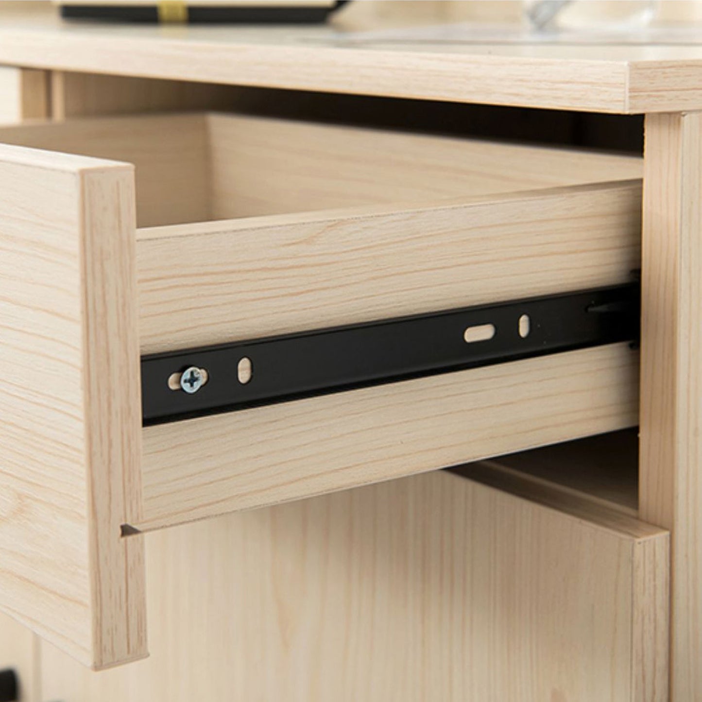 35.4" Tall 2 - Door and 2 - Drawer Accent Cabinet Faux Wood Storage Cabinet Clearhalo 'Cabinets & Chests' 'cabinets_chests' 'furn' 'furn_cabinets_chests' 'Furniture' 'Living Room Furniture' 6290870