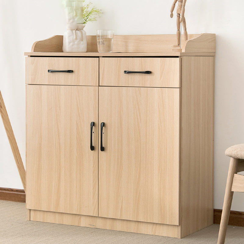 35.4" Tall 2 - Door and 2 - Drawer Accent Cabinet Faux Wood Storage Cabinet Wood Clearhalo 'Cabinets & Chests' 'cabinets_chests' 'furn' 'furn_cabinets_chests' 'Furniture' 'Living Room Furniture' 6290875