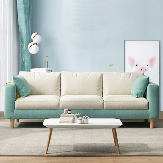 Zeitgenössischer 29,5 "H 3-Seterer Quadratarmofa für Wohnzimmer