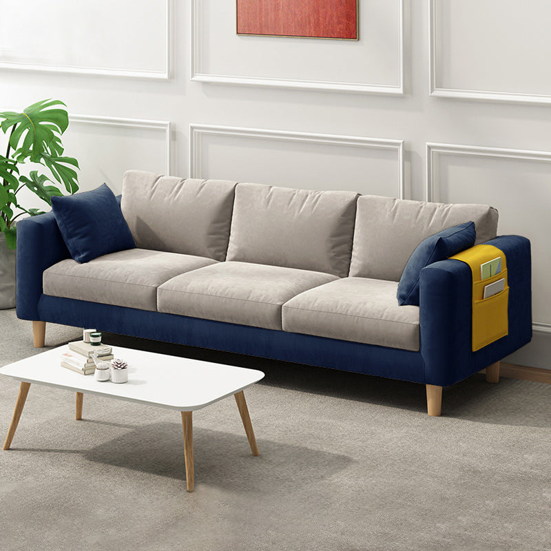 Zeitgenössischer 29,5 "H 3-Seterer Quadratarmofa für Wohnzimmer