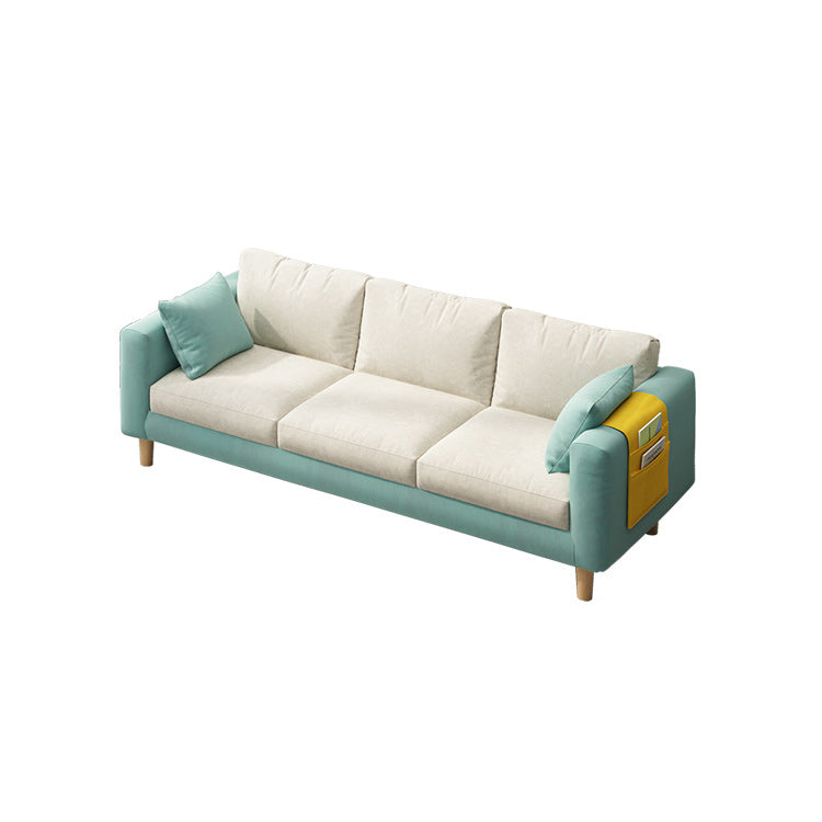 Zeitgenössischer 29,5 "H 3-Seterer Quadratarmofa für Wohnzimmer