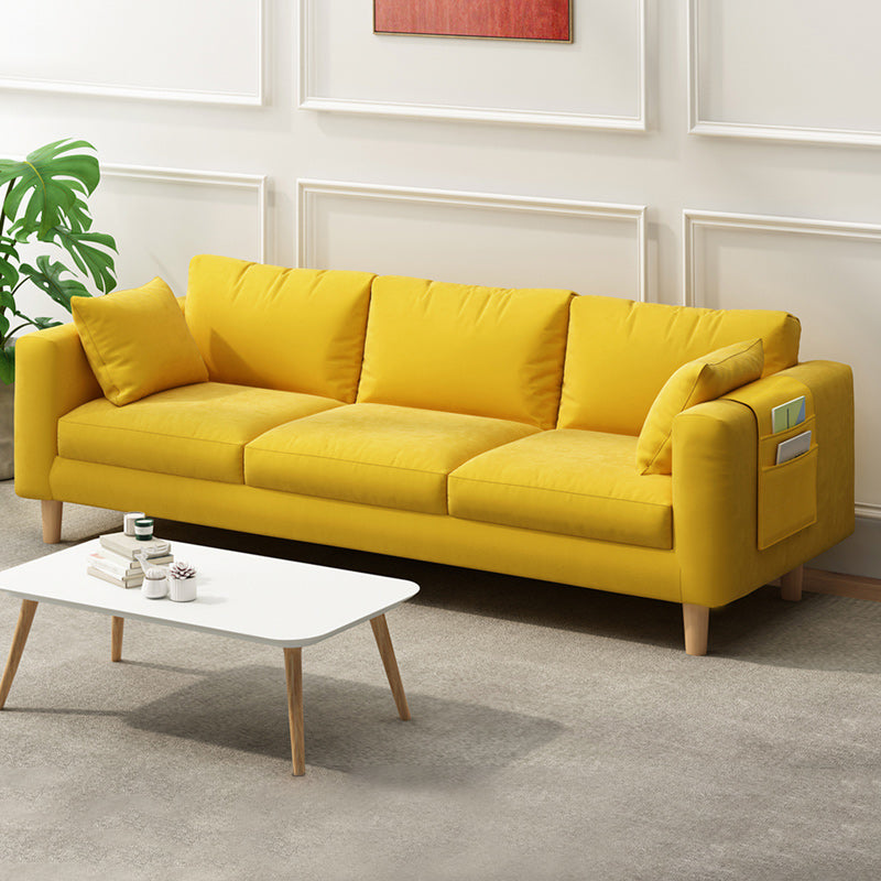 Zeitgenössischer 29,5 "H 3-Seterer Quadratarmofa für Wohnzimmer