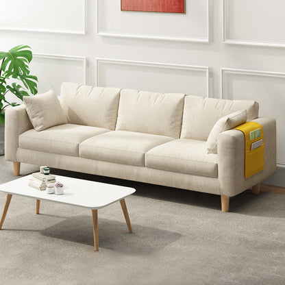 Zeitgenössischer 29,5 "H 3-Seterer Quadratarmofa für Wohnzimmer