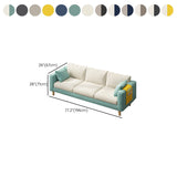 Contemporaneo 29,5 "H 3- SEATER SEQUARE ARM di divano per soggiorno