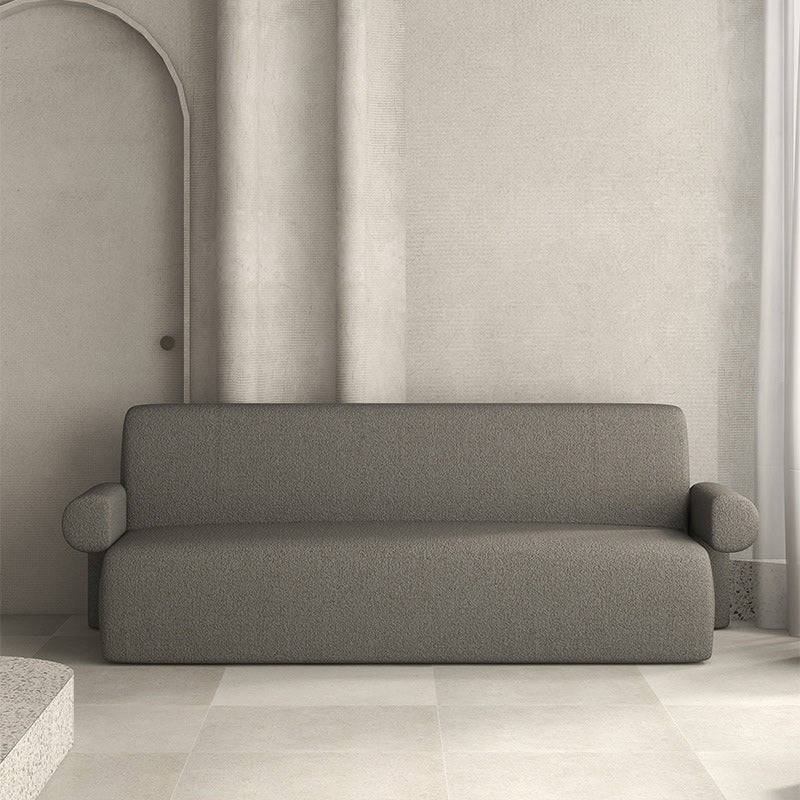 Divano di lana contemporaneo con schiena stretta e braccio incasso, 35,43 "w