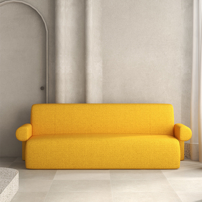 Zeitgenössisches Wollsofa mit enges Rücken und eingebrauchtem Arm, 35,43 "W.