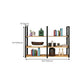 Metal and Wooden Shelf Bookcase Modern Wall Mounted Natural Bookshelf for Study Room