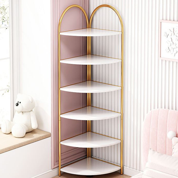 Modern Metal Shelf Bookcase Open Shelf Book Shelf for Living Room Clearhalo 'Bookcases' 'furn' 'furn_bookcases' 'Furniture' 'Office Furniture' 6291113