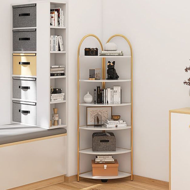 Modern Metal Shelf Bookcase Open Shelf Book Shelf for Living Room Clearhalo 'Bookcases' 'furn' 'furn_bookcases' 'Furniture' 'Office Furniture' 6291115