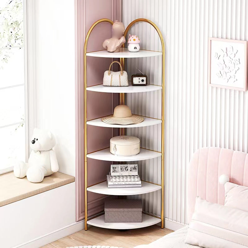 Modern Metal Shelf Bookcase Open Shelf Book Shelf for Living Room Clearhalo 'Bookcases' 'furn' 'furn_bookcases' 'Furniture' 'Office Furniture' 6291116