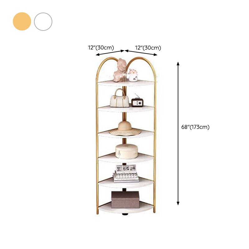 Modern Metal Shelf Bookcase Open Shelf Book Shelf for Living Room Clearhalo 'Bookcases' 'furn' 'furn_bookcases' 'Furniture' 'Office Furniture' 6291119