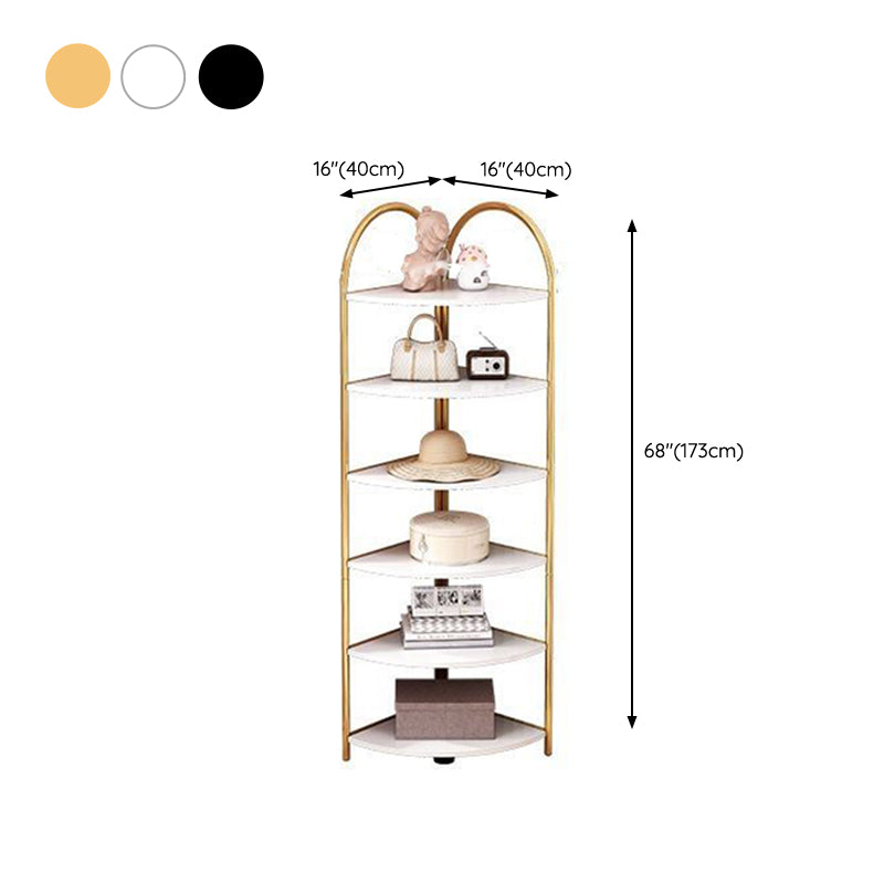 Modern Metal Shelf Bookcase Open Shelf Book Shelf for Living Room Clearhalo 'Bookcases' 'furn' 'furn_bookcases' 'Furniture' 'Office Furniture' 6291121