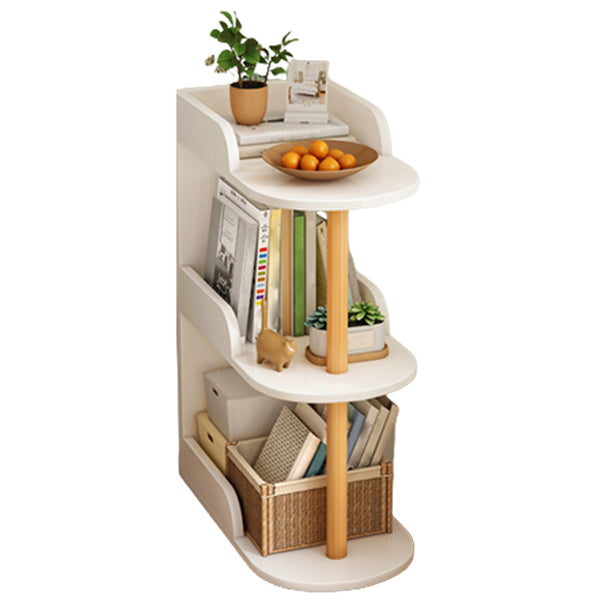 Modern Closed Back Book Shelf Wooden Bookcase for Living Room