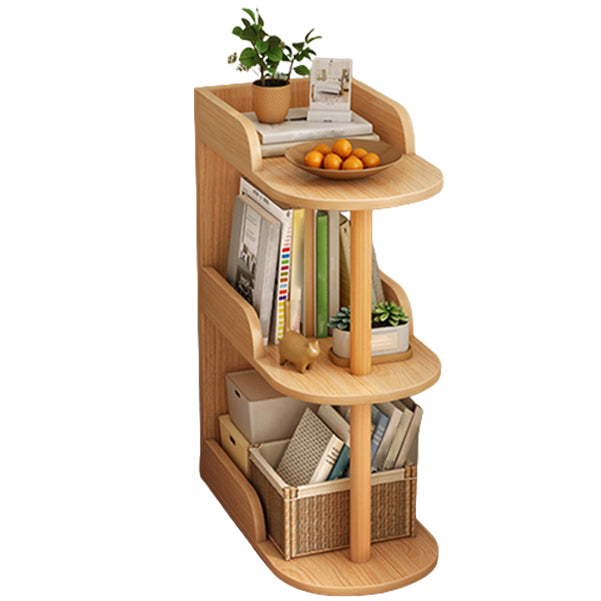 Modern Closed Back Book Shelf Wooden Bookcase for Living Room