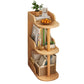 Modern Closed Back Book Shelf Wooden Bookcase for Living Room