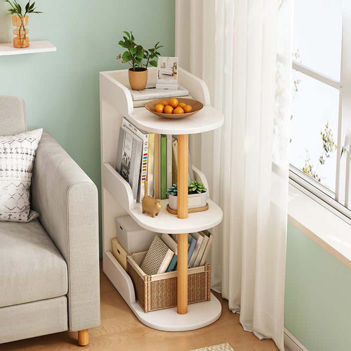 Modern Closed Back Book Shelf Wooden Bookcase for Living Room