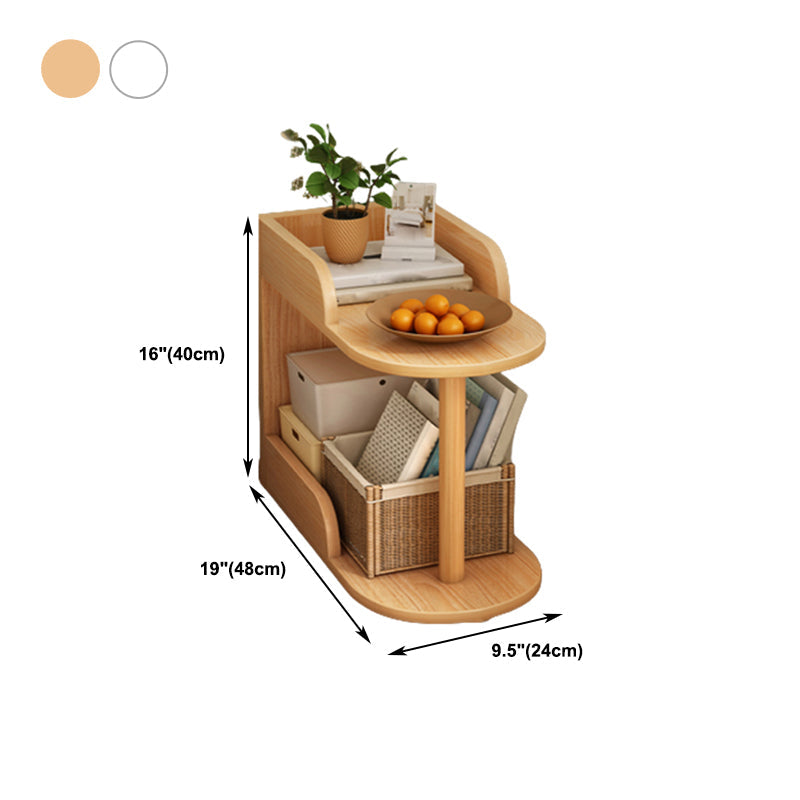 Modern Closed Back Book Shelf Wooden Bookcase for Living Room