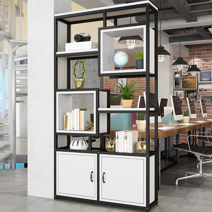 Metaal en houten open plank boekenkast etagere boekenplank voor studieruimte