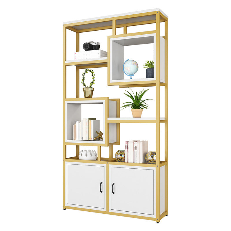 Metaal en houten open plank boekenkast etagere boekenplank voor studieruimte