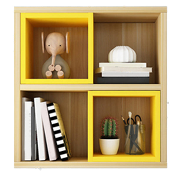 Modern Floating Bookshelf Wooden Wall Mounted Bookcase Shelves Included for Home 23.6"L x 9.4"W x 25.6"H Natural Clearhalo 'Bookcases' 'furn' 'furn_bookcases' 'Furniture' 'Office Furniture' 6291208