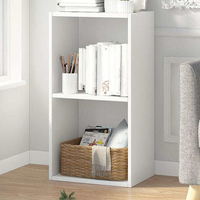 Closed Back Engineered Wood Shelf Bookcase Floor Contemporary Bookshelf with Shelves