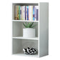Closed Back Engineered Wood Shelf Bookcase Floor Contemporary Bookshelf with Shelves