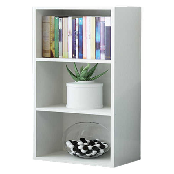 Closed Back Engineered Wood Shelf Bookcase Floor Contemporary Bookshelf with Shelves