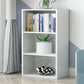 Closed Back Engineered Wood Shelf Bookcase Floor Contemporary Bookshelf with Shelves