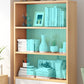 Closed Back Engineered Wood Shelf Bookcase Floor Contemporary Bookshelf with Shelves