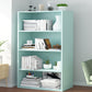 Closed Back Engineered Wood Shelf Bookcase Floor Contemporary Bookshelf with Shelves