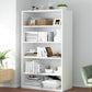 Closed Back Engineered Wood Shelf Bookcase Floor Contemporary Bookshelf with Shelves