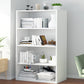 Closed Back Engineered Wood Shelf Bookcase Floor Contemporary Bookshelf with Shelves