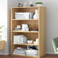 Closed Back Engineered Wood Shelf Bookcase Floor Contemporary Bookshelf with Shelves