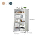 Closed Back Engineered Wood Shelf Bookcase Floor Contemporary Bookshelf with Shelves