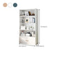 Closed Back Engineered Wood Shelf Bookcase Floor Contemporary Bookshelf with Shelves