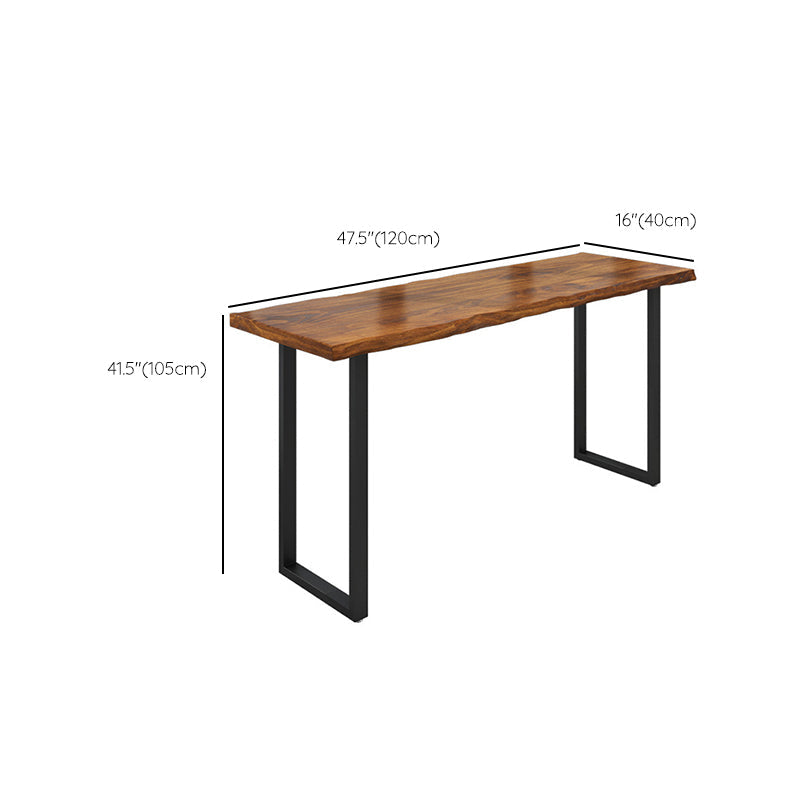 1/4/5 Pieces Industrial Rectangle Wooden Table Set Counter Table with Backless Stools