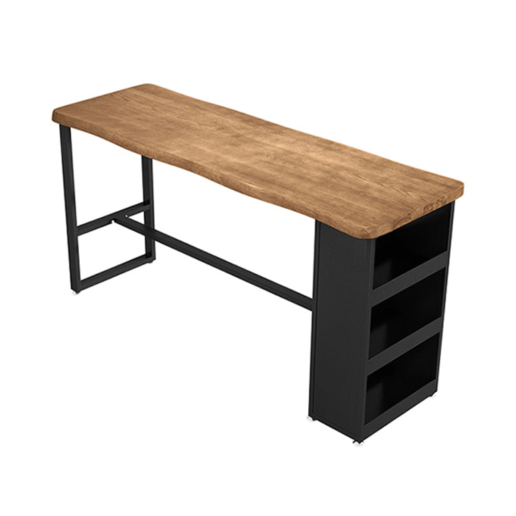 長方形のパブダイニングセット1/3/4ピースソリッドウッドバースツールとテーブルセット