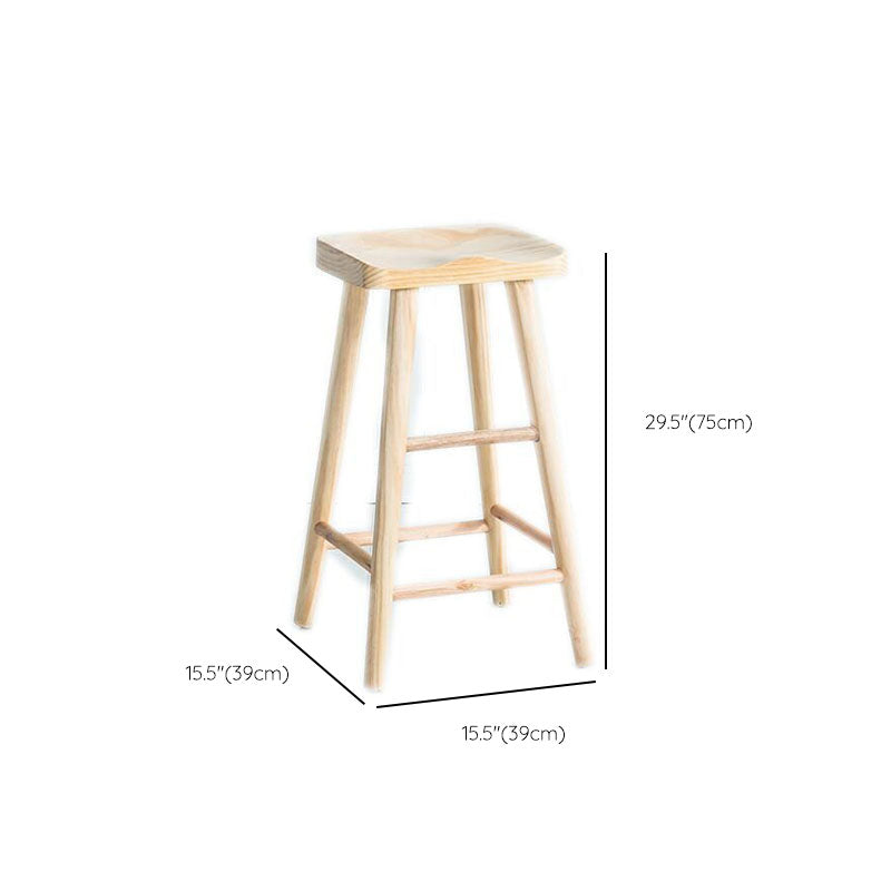 Industrial Bar Table Set 1/3 Pieces Solid Wood Bar Stool and Table Set