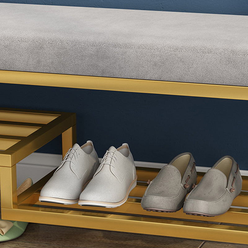 13.8" Wide Modern Seating Bench Rectangle Solid Color Entryway Bench with Storage Clearhalo 'Benches' 'Chairs & Seating' 'furn' 'furn_benches' 'Furniture' 'Living Room Furniture' 6291778