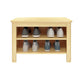 Moderne Gummi -Holzbank Rechteck 14 "breite Bank mit Schuhspeicher
