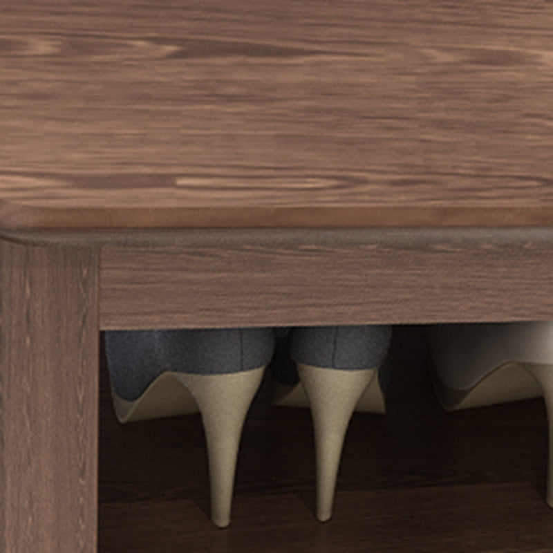 Banca in legno di gomma moderna rettangolo da 14 "panca larga