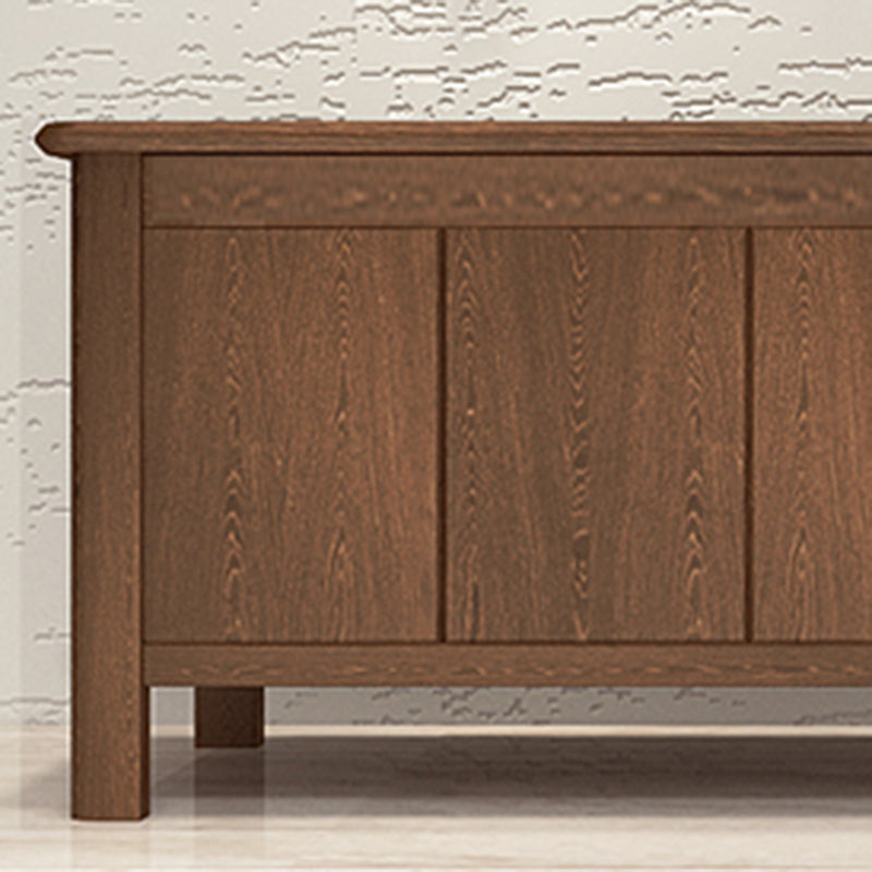 Banca in legno di gomma moderna rettangolo da 14 "panca larga