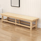15.7" Wide Modern Entryway and Bedroom Bench Wood Bench with Legs 90.6"L x 15.7"W x 15.7"H Natural Clearhalo 'Benches' 'Chairs & Seating' 'furn' 'furn_benches' 'Furniture' 'Living Room Furniture' 6291831