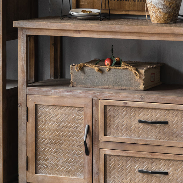 Industrial Wood Drawers Included Cabinet Distressed Brown Accent Cabinet Clearhalo 'Cabinets & Chests' 'cabinets_chests' 'furn' 'furn_cabinets_chests' 'Furniture' 'Living Room Furniture' 6292287