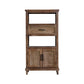 Industrial Wood Drawers Included Cabinet Distressed Brown Accent Cabinet 25"L x 14"W x 47"H Clearhalo 'Cabinets & Chests' 'cabinets_chests' 'furn' 'furn_cabinets_chests' 'Furniture' 'Living Room Furniture' 6292295